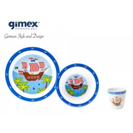 Zestaw obiadowy dla chłopca 3 elementy - Gimex