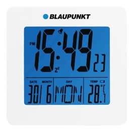 CL02WH - Zegar z alarmem i temperaturą